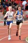 Girls under-15s 1500 metres, North Eastern Track and Field Champs, Gateshead Stadium. Photo: David T. Hewitson/Sports for All Pics